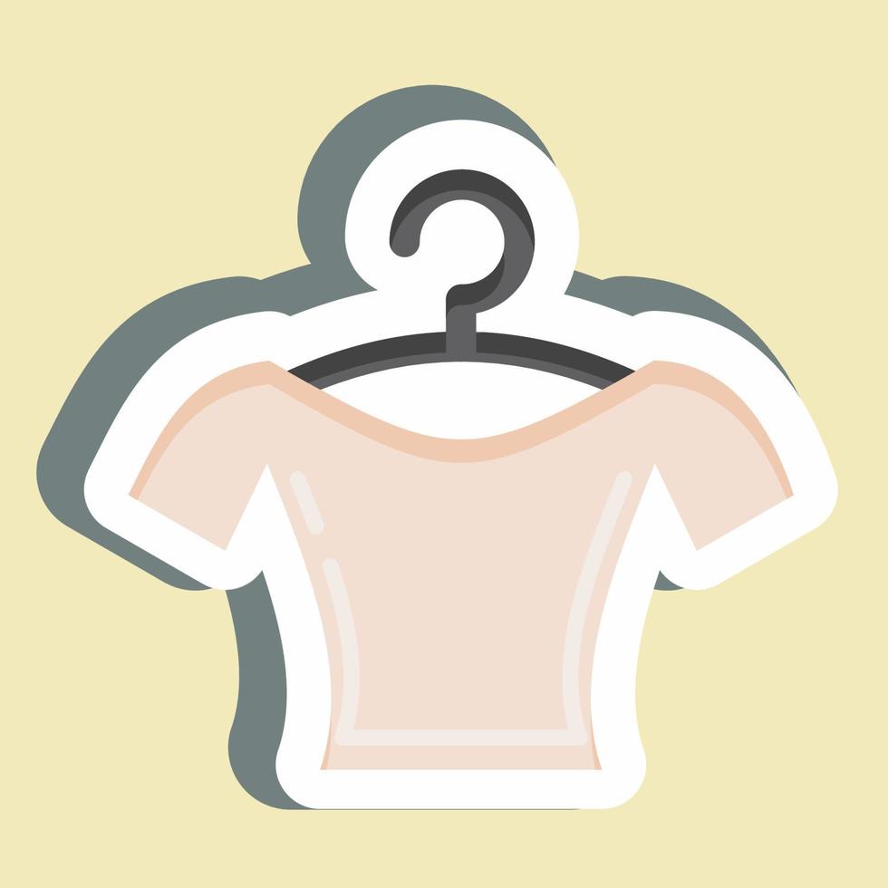 Sticker Blouse. suitable for education symbol. simple design editable. design template vector. simple illustration vector
