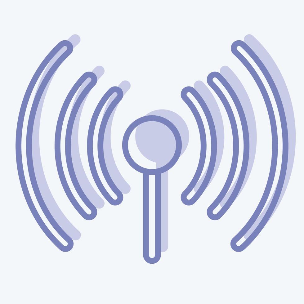 Icon WIFI. suitable for City Park symbol. two tone style. simple design editable. design template vector. simple illustration vector