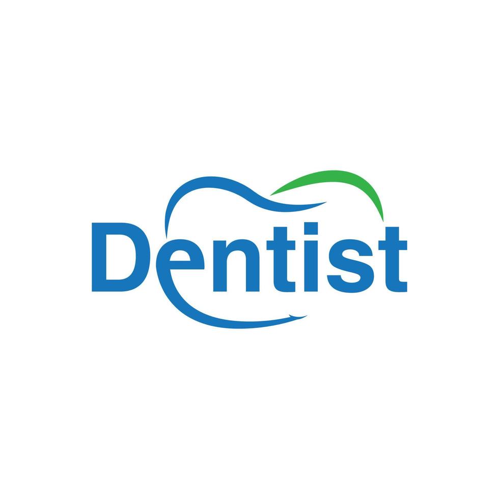 dentist logo with teeth icon symbol vector