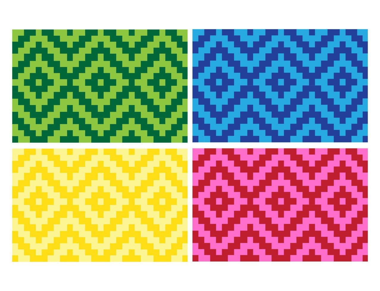 flat colorful beautiful decorative ethnic woven background texture 18 vector