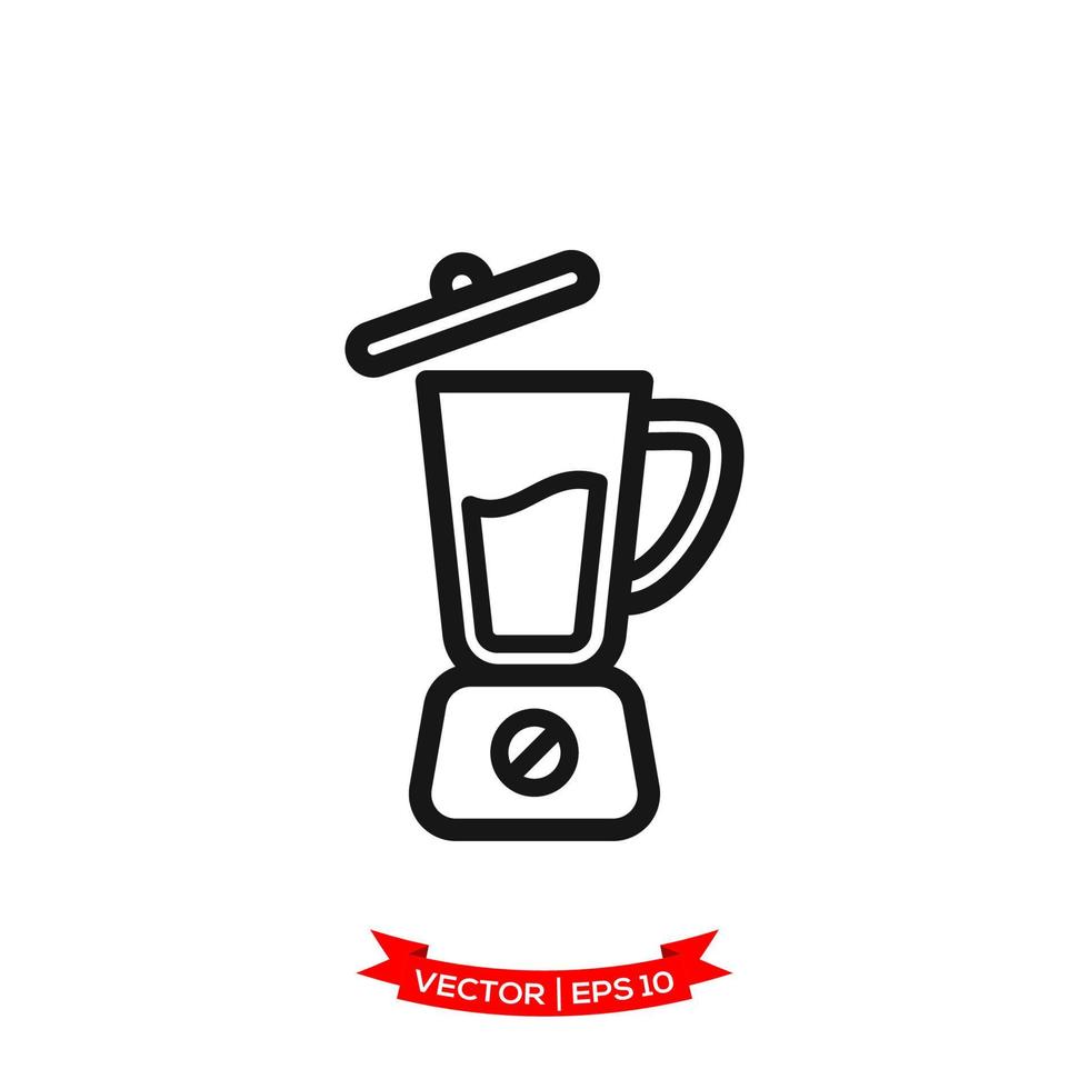 blender illustration in trendy flat style vector