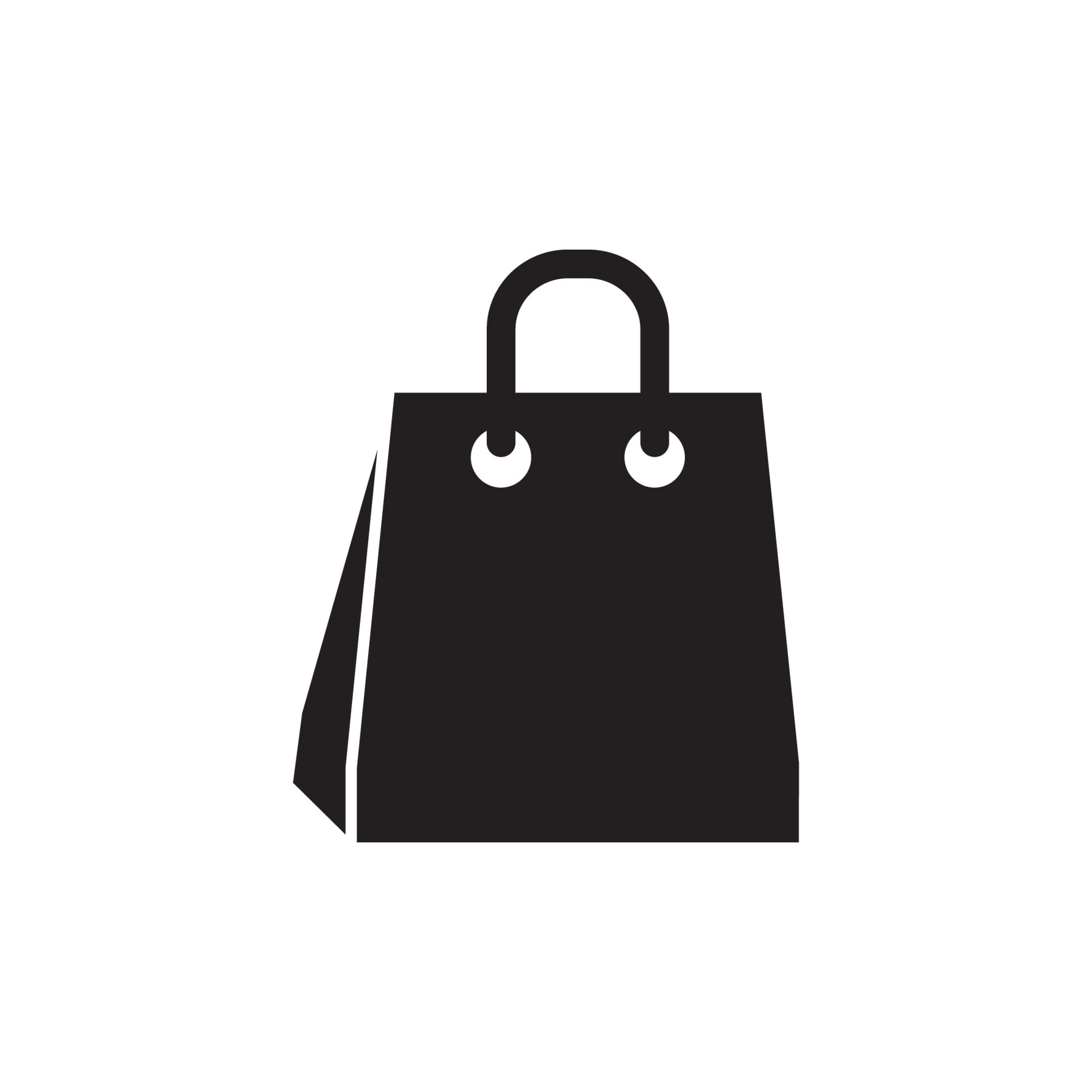 shopping bag illustration in trendy flat style 10235289 Vector Art at