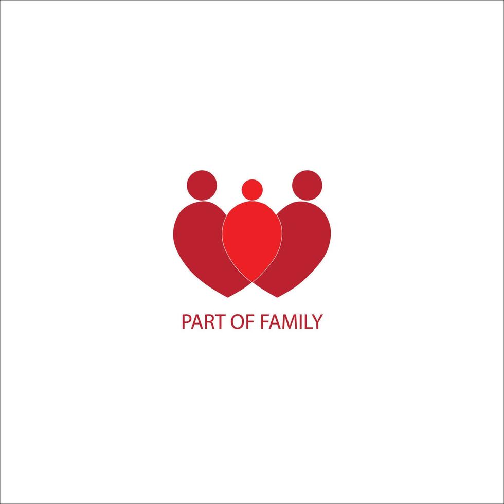 part of family logo concept vector