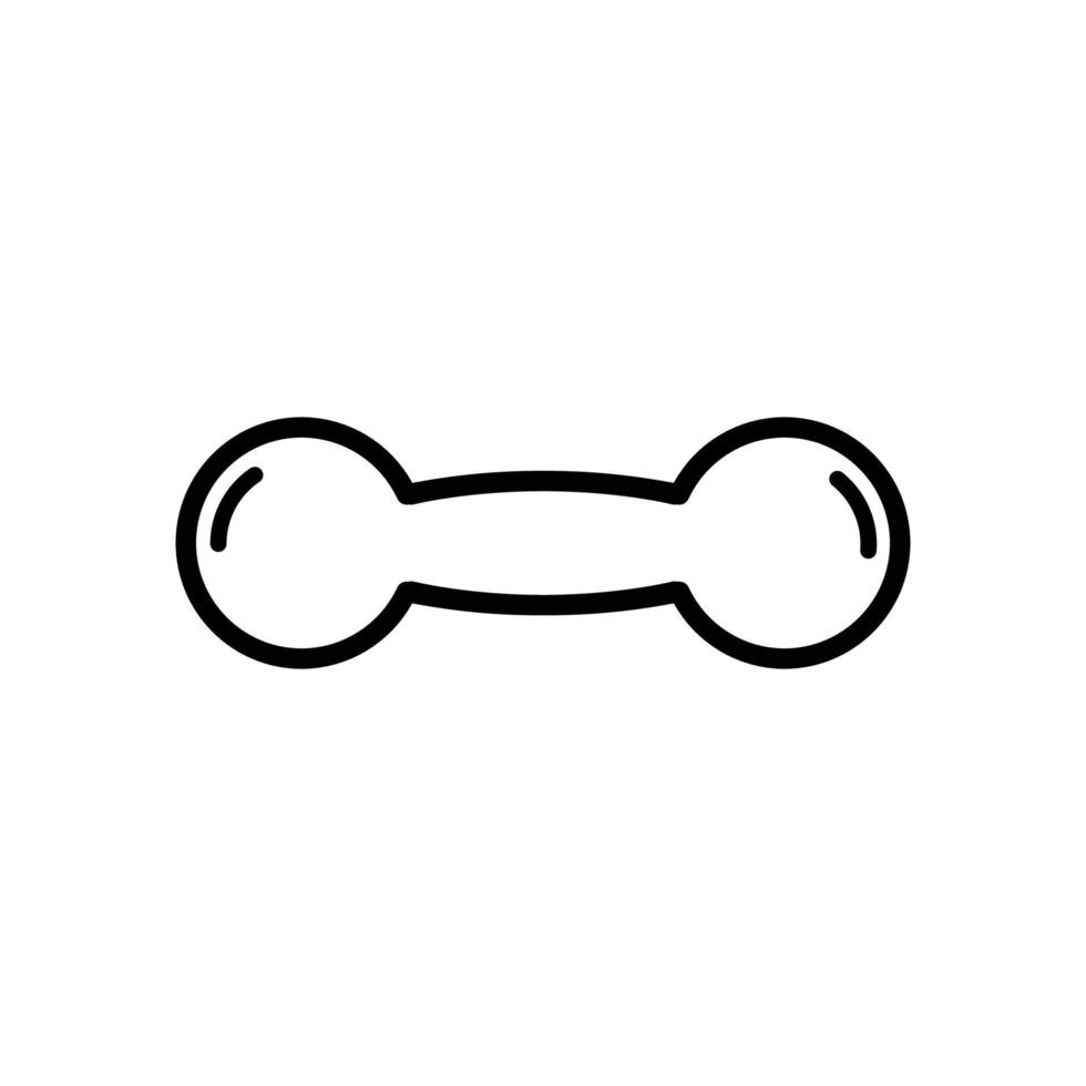 dumbbell icon vector logo template