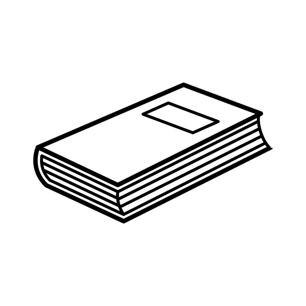 ilustración de libros en estilo moderno y plano vector