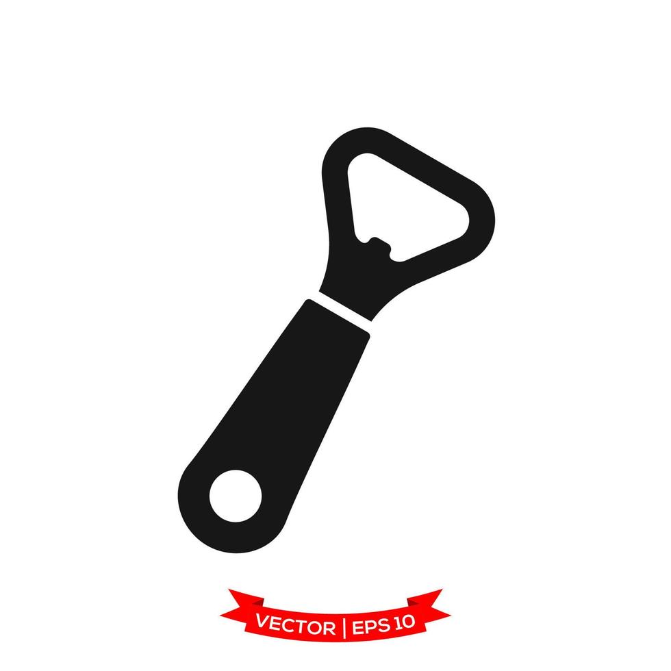 bottle opener illustration, speed opener icon in trendy flat style vector