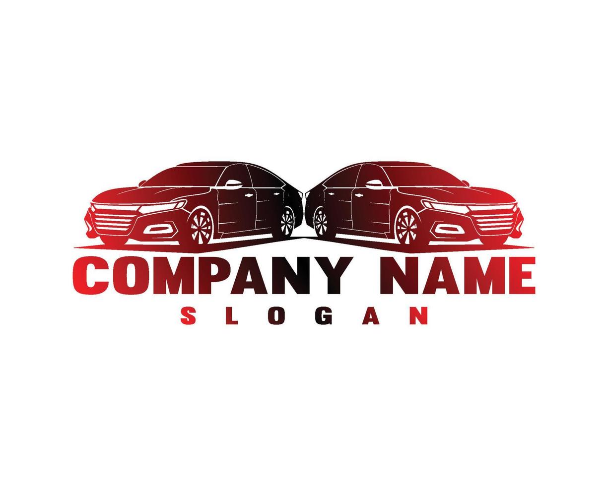 Car silhouette logo template vector