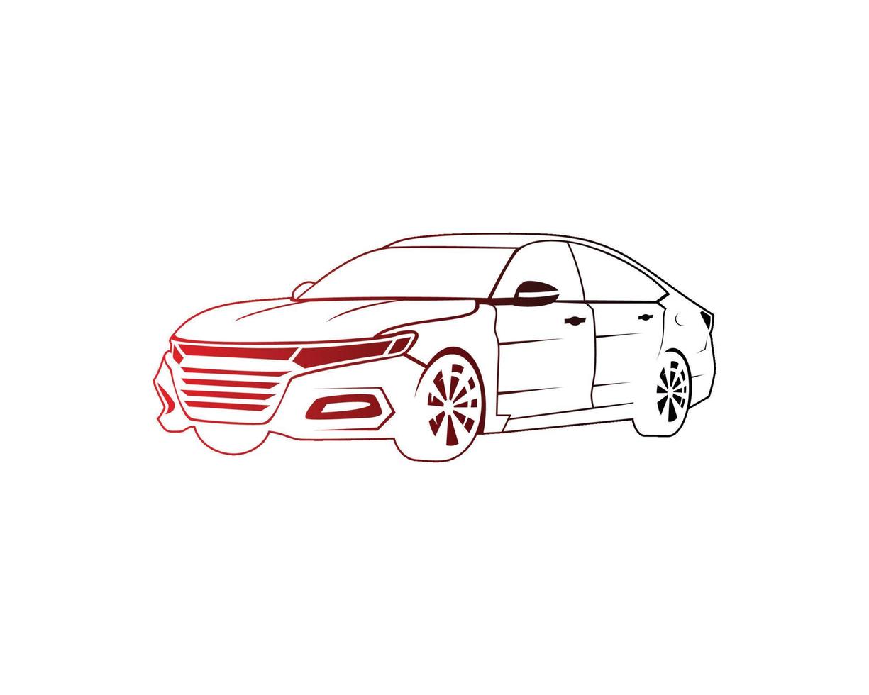 Car silhouette logo template vector