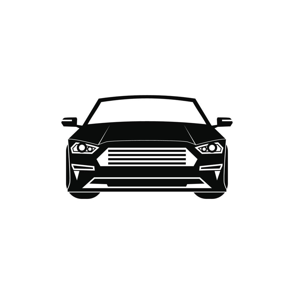 Car silhouette logo template vector