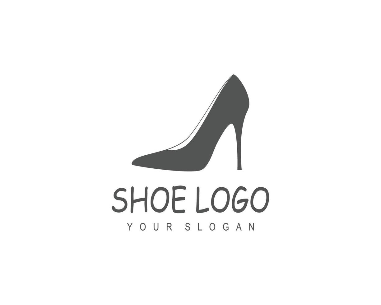 Shoe shop logo template vector