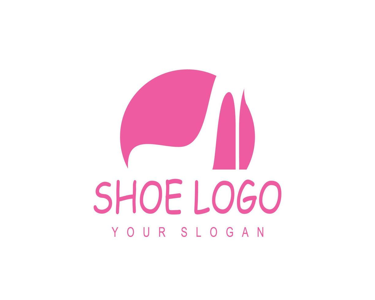 Shoe shop logo template vector