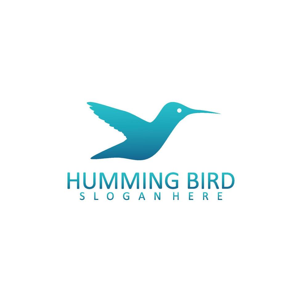 Humming bird logo vector