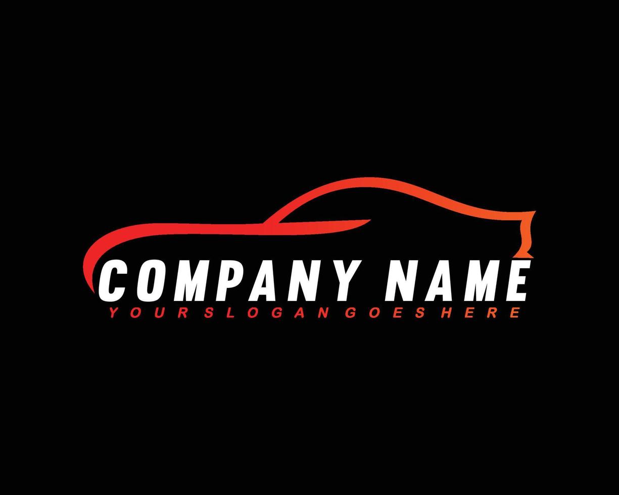 Car silhouette logo template vector