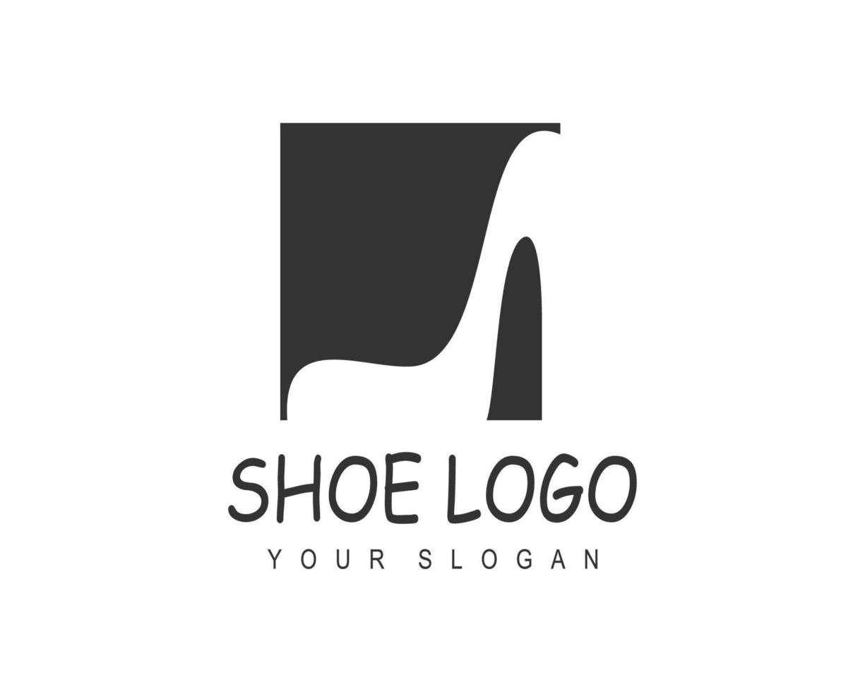Shoe shop logo template vector
