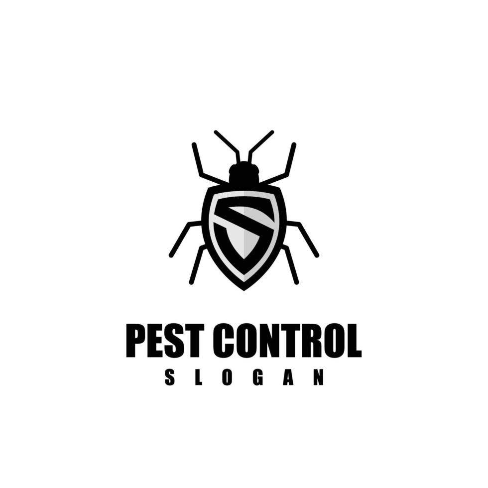 icono de logotipo de control de plagas vector