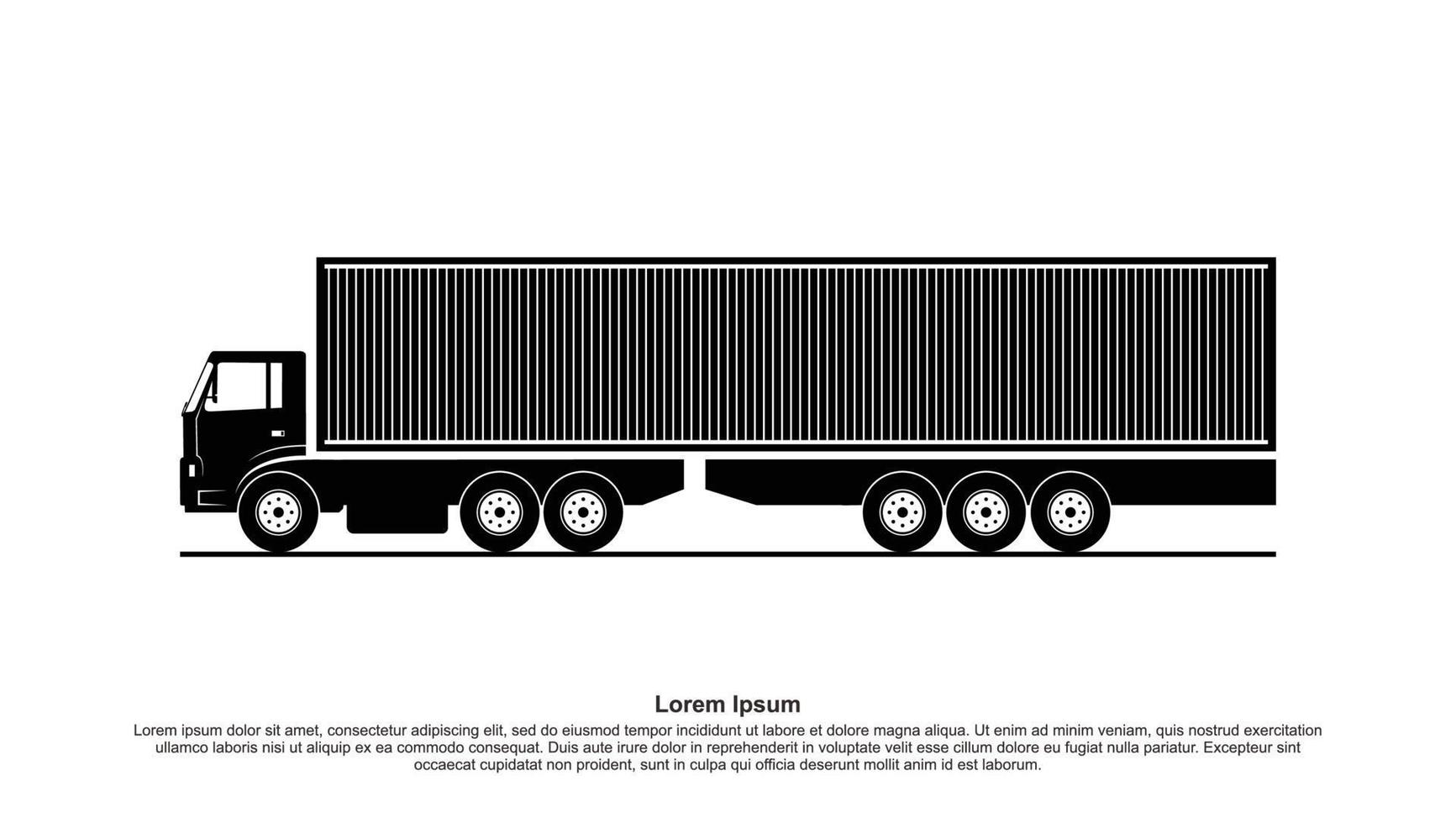 Truck delivers the cars vector