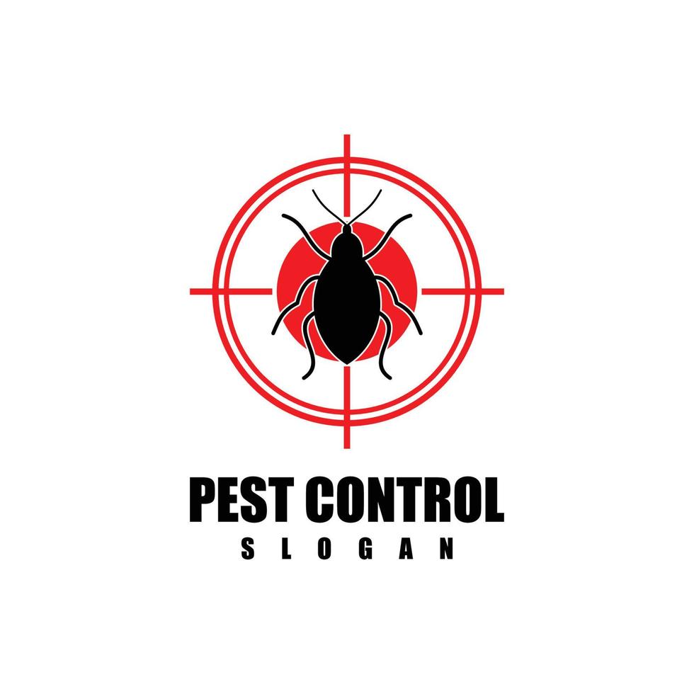 icono de logotipo de control de plagas vector