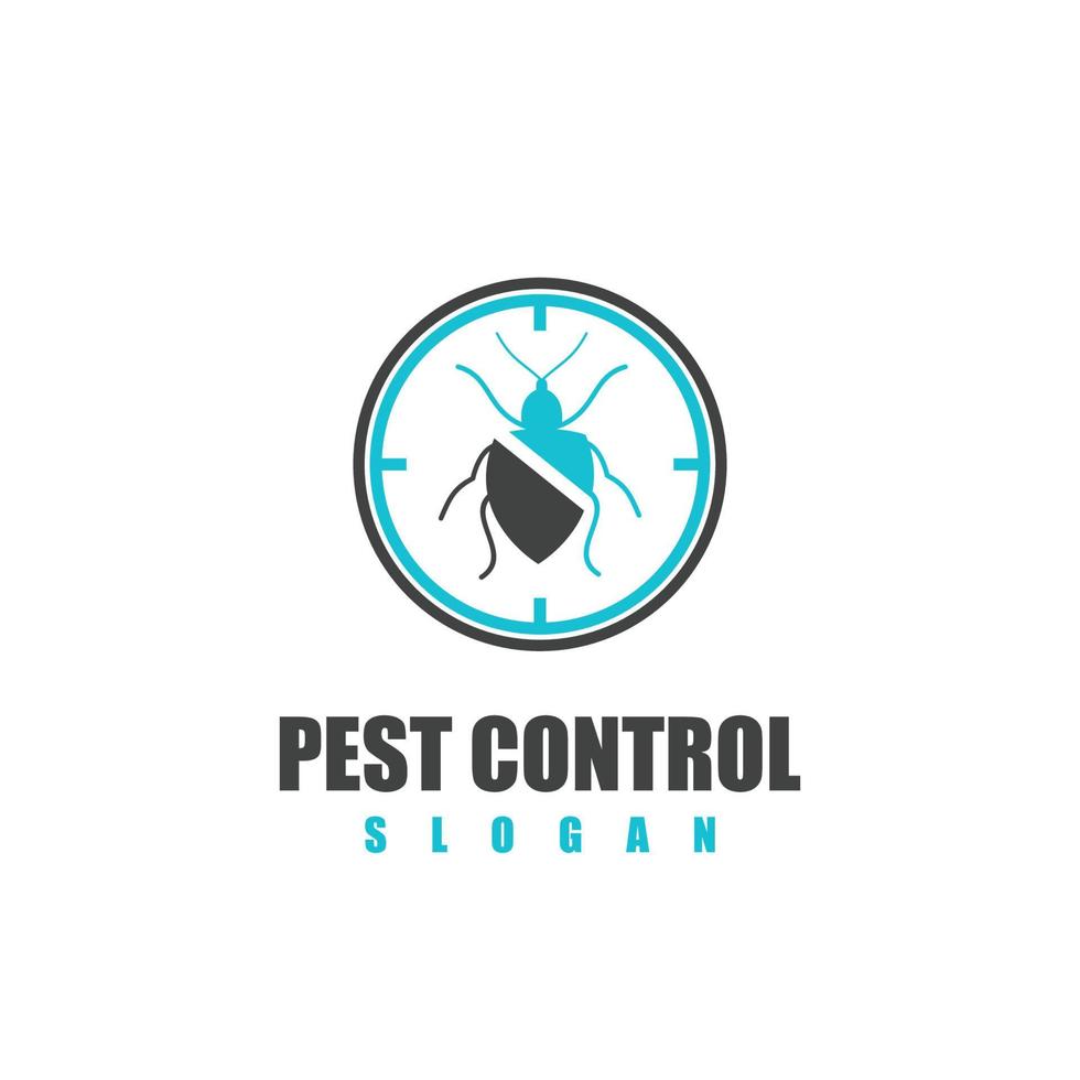 icono de logotipo de control de plagas vector
