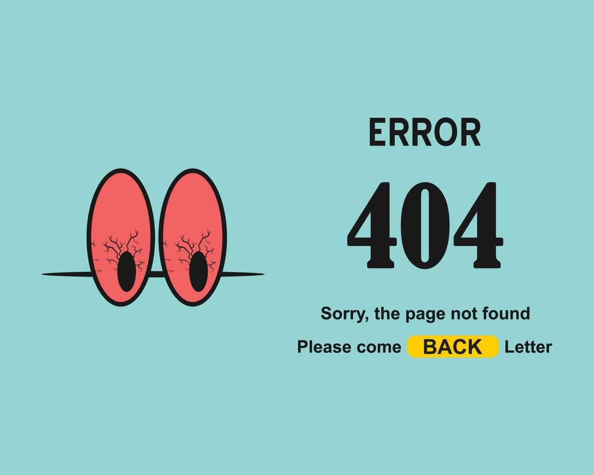 página de error 404 concepto de fondo vector