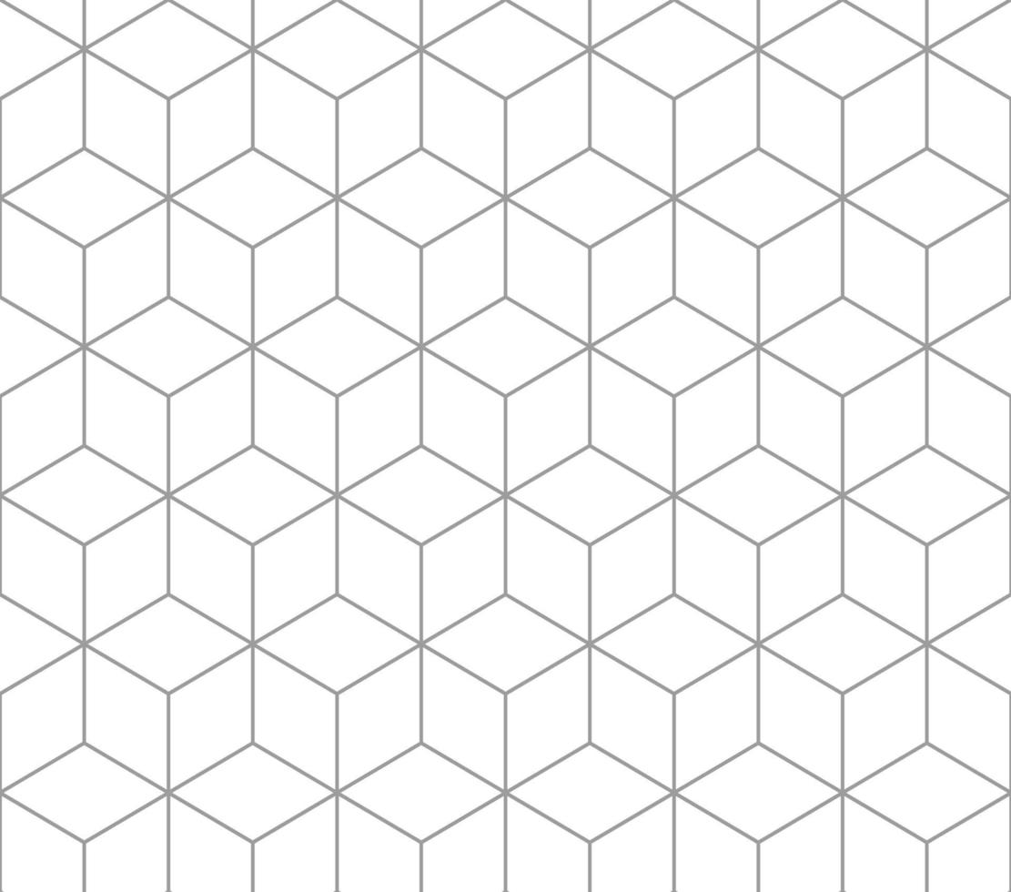 Silver outline square pattern. Seamless Pattern included in swatch. vector