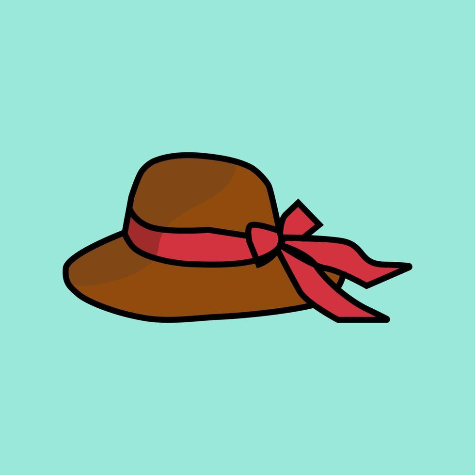 vector de sombrero de playa gratis