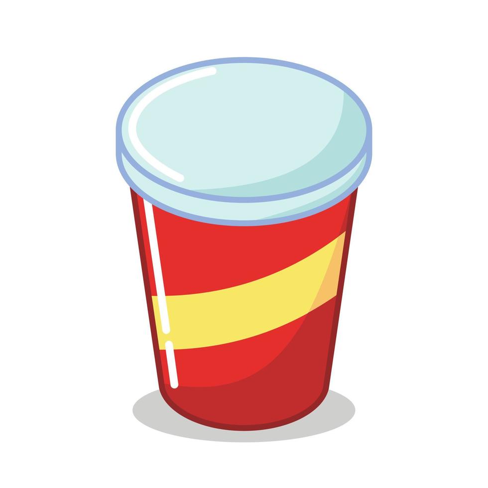 icono de ilustración de diseño de vector de vaso de refresco gratis en arte plano simple editable para usar como contenido de activos