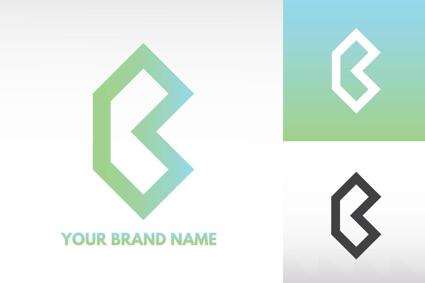 Logo Letter B3 3B monogram diamond Style Design Vector in Gradient and monochrome color free download