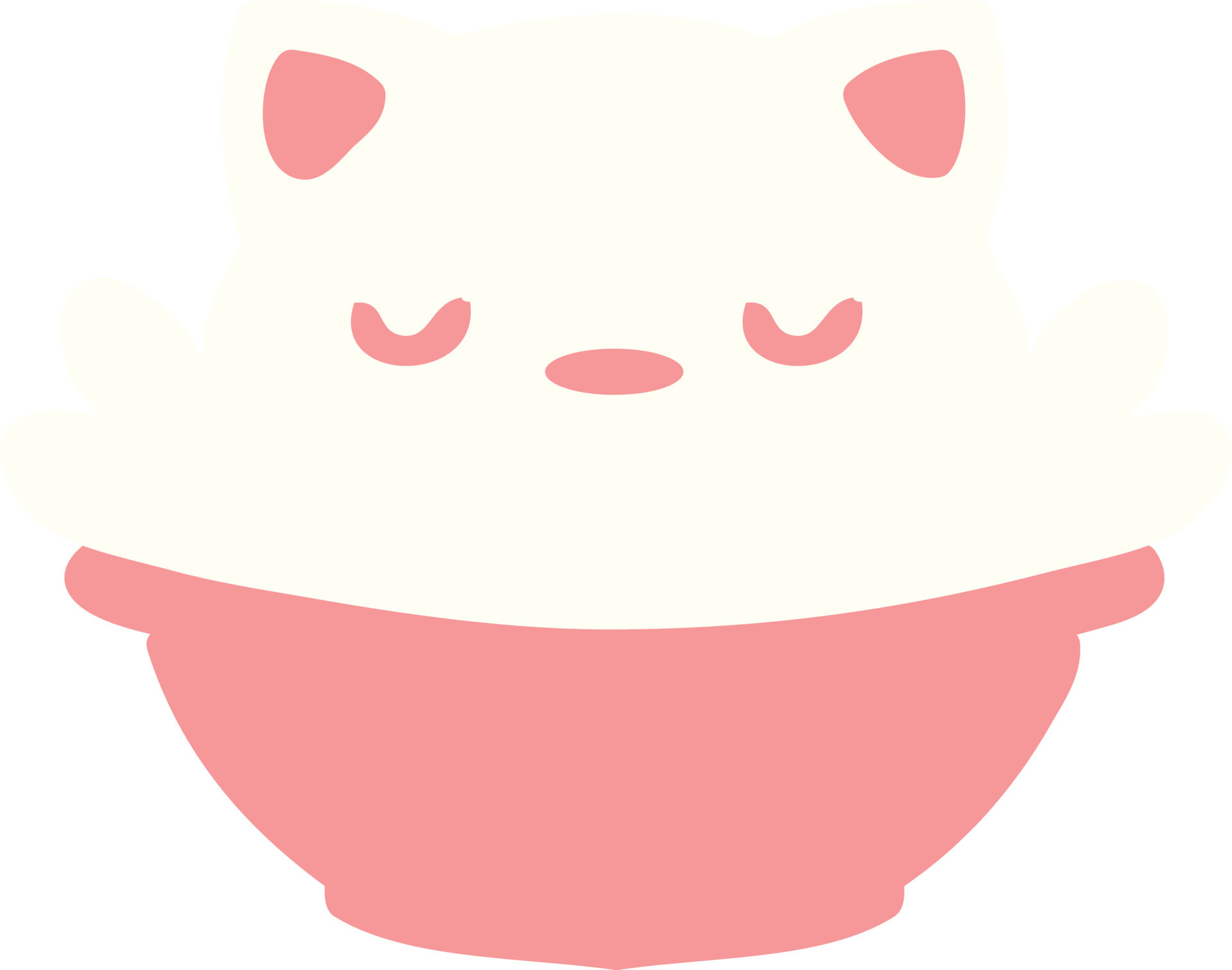 cute cat pudding 10236772 Vector Art at Vecteezy