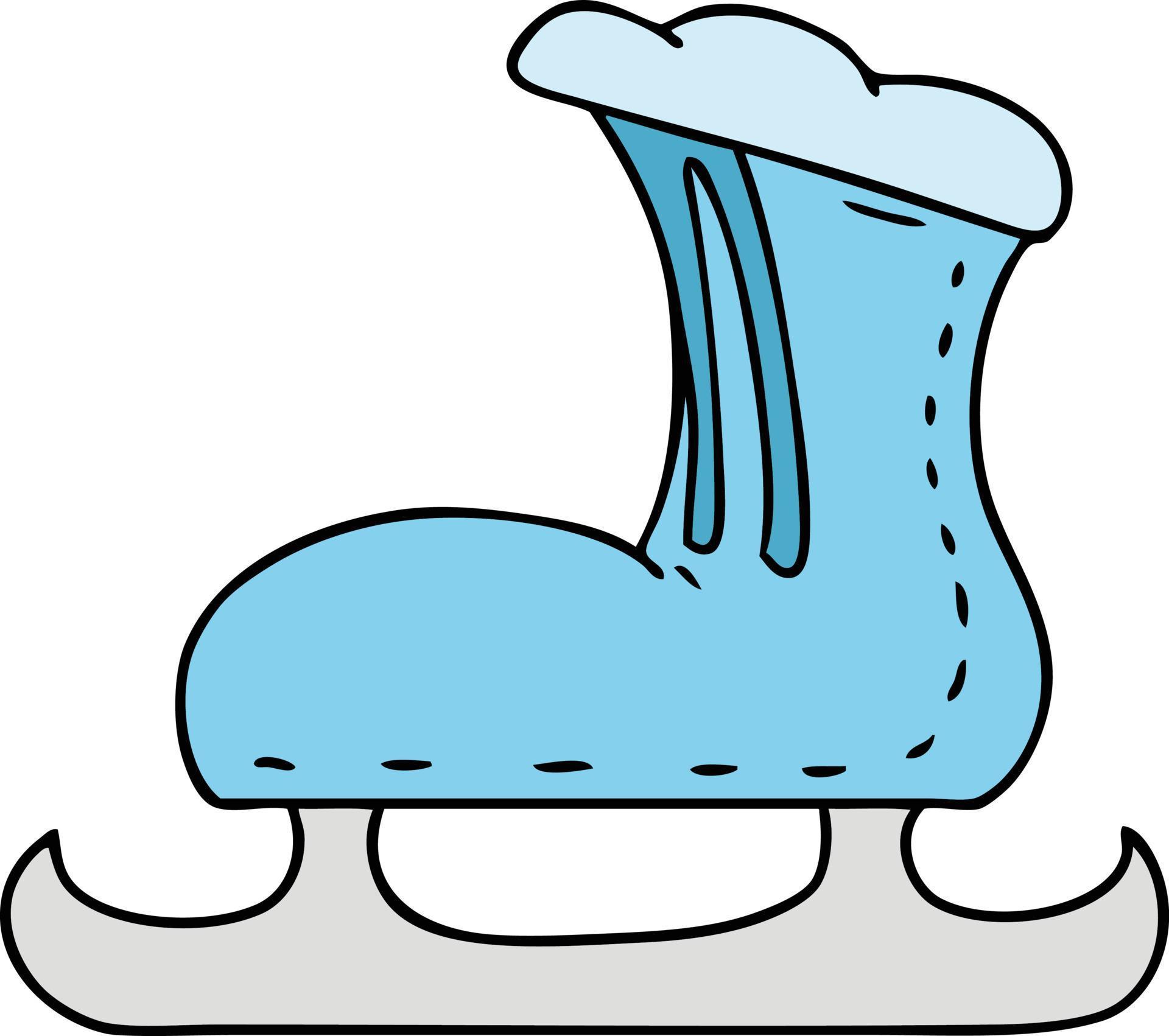 cartoon doodle of an ice skate boot 10237427 Vector Art at Vecteezy