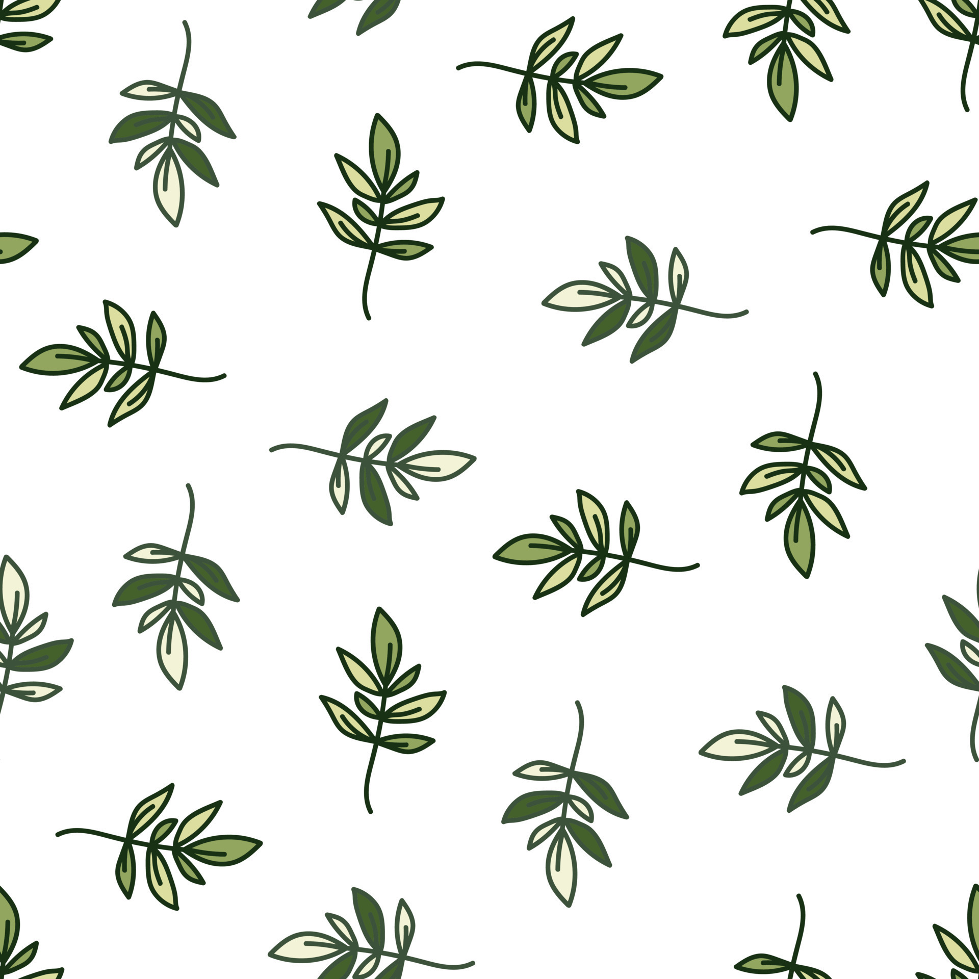 Premium Vector  Hand drawn of exotic tropical leaves seamless pattern leaf  wallpaper and background