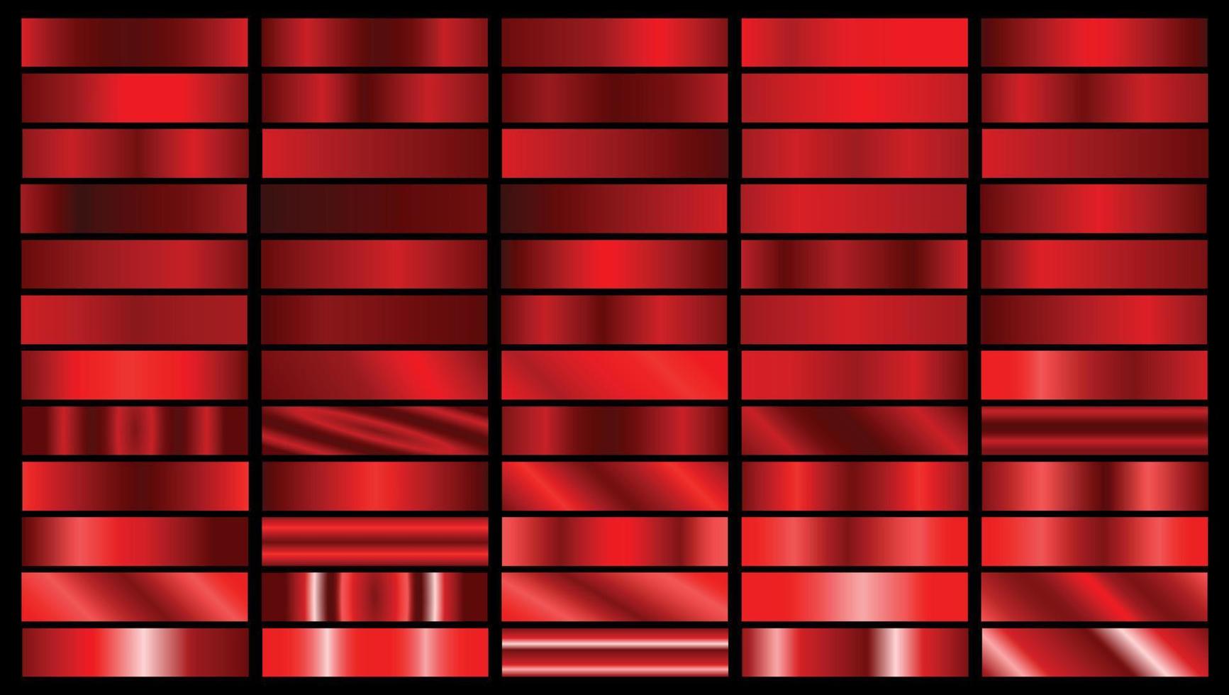 red metallic gradients for print or post design backgrounds vector