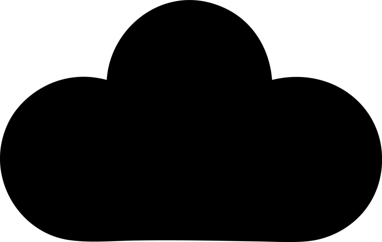 flat symbol white cloud vector