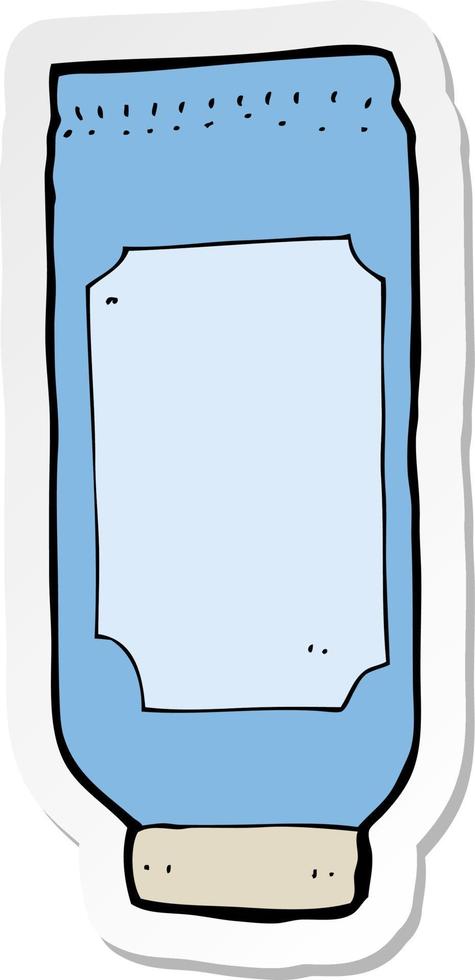 sticker of a cartoon lotion vector