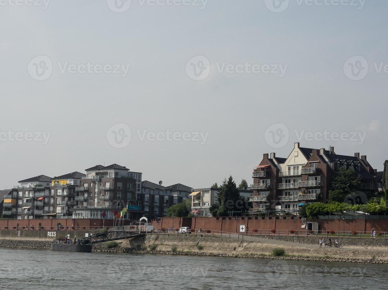 Xanten city and the river rhine photo