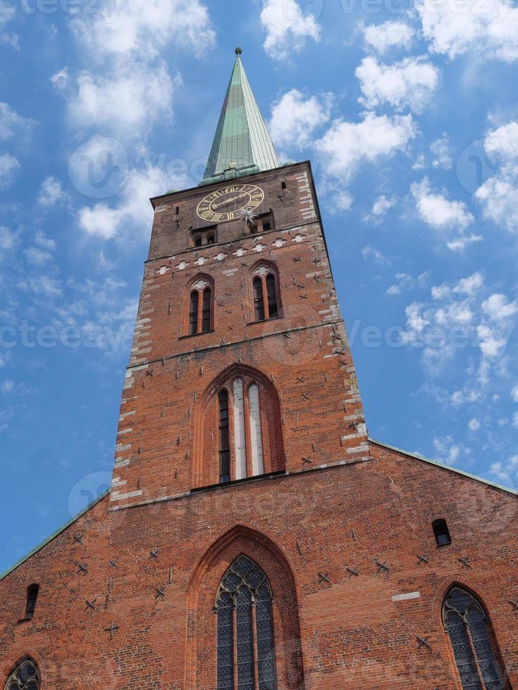 la ciudad de luebeck en el mar báltico foto