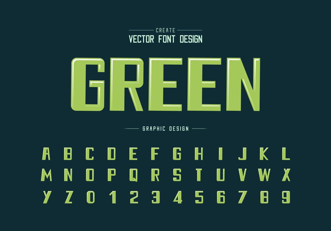 Highlights font and bold alphabet vector, typeface and number design, Graphic text on background vector