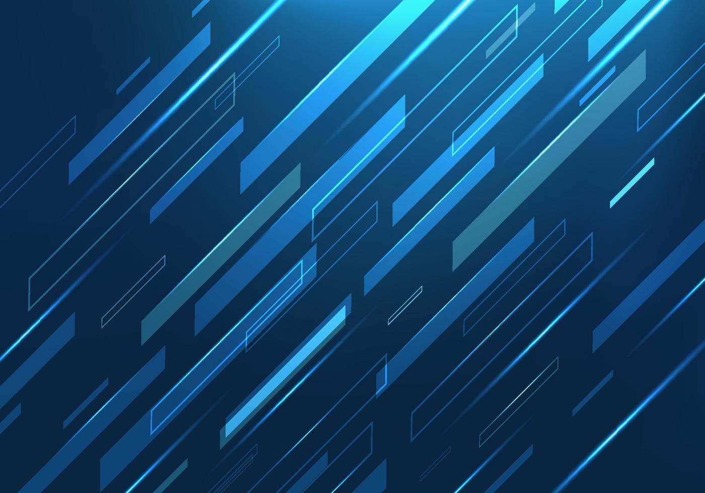 Abstract polygonal background, Dark blue light digital technology vector