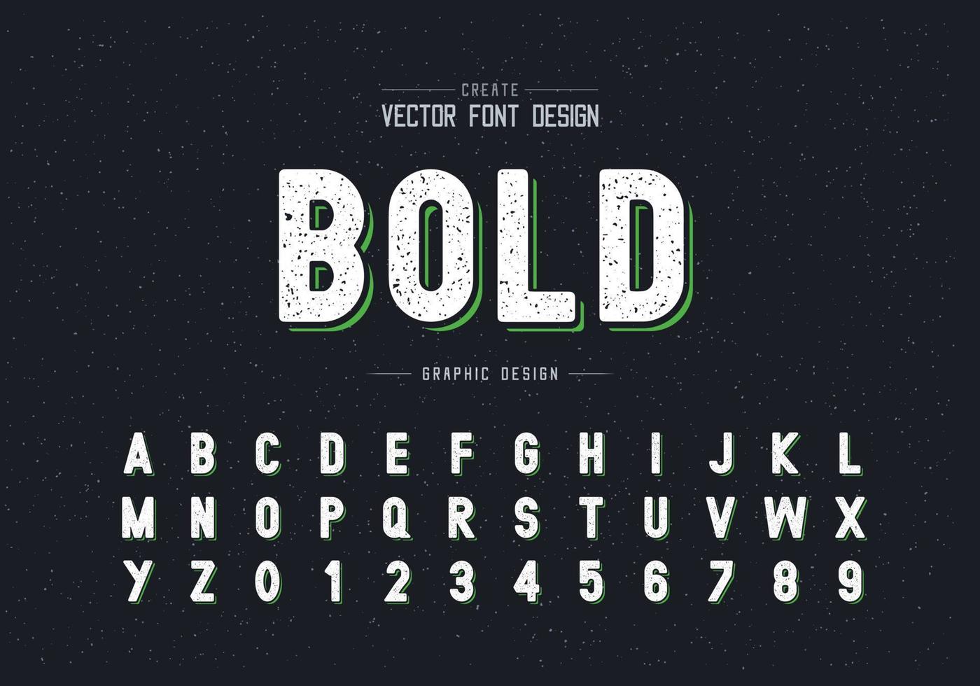 Texture Font and alphabet vector, Style typeface letter and number design, graphic text on background vector