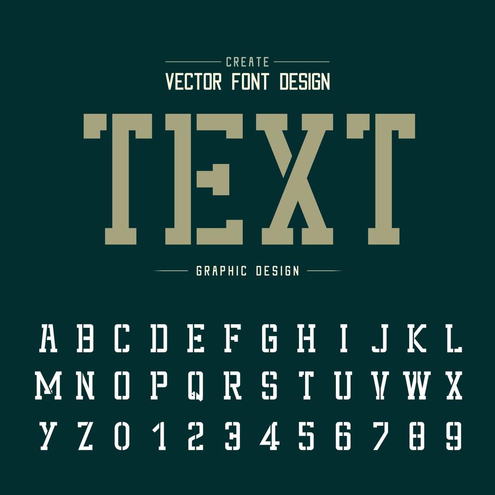 fuente de tecnología y vector alfabético, tipografía de tecnología y diseño de números, texto gráfico en el fondo