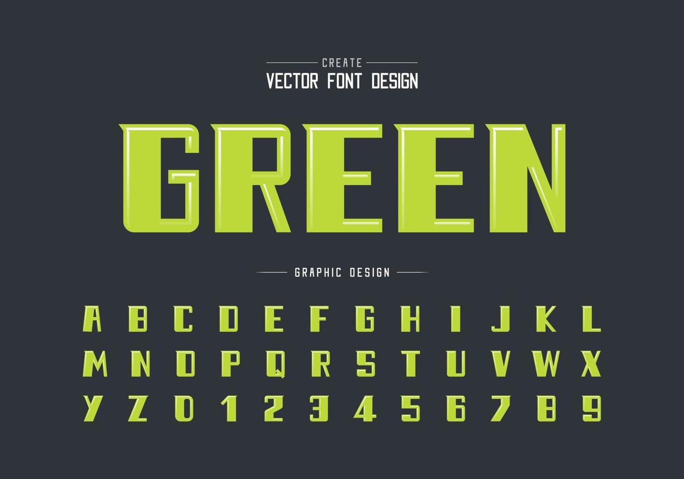 Highlights font and bold alphabet vector, Modern Typeface and letter number design, Graphic text on background vector