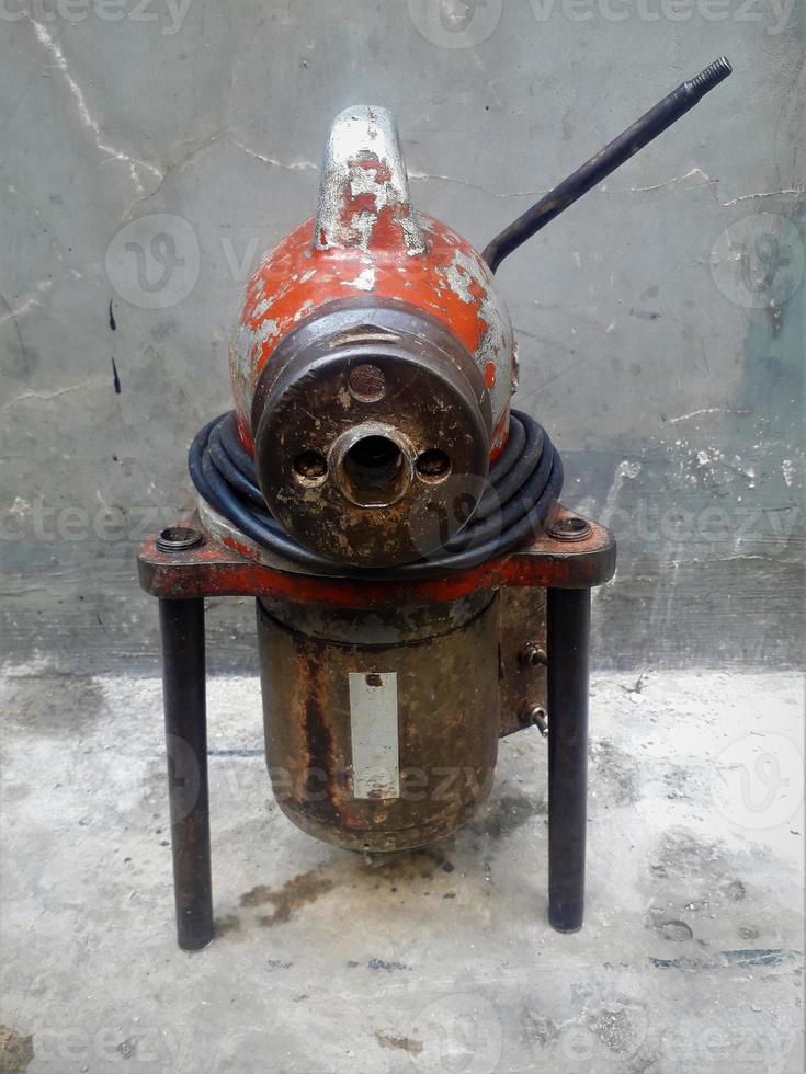 Antique machine - Drain cleaning machine. photo