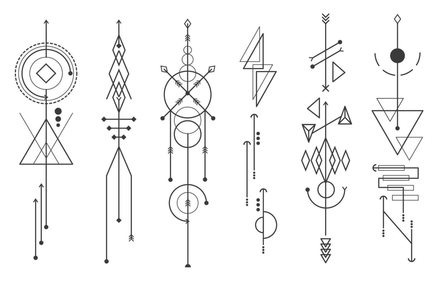 Geometric Tattoo Vector Art Icons and Graphics for Free Download