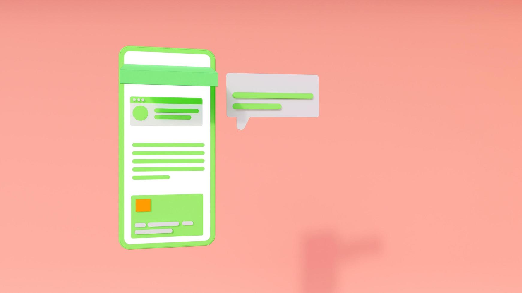 online business mobile shopping or ordering delivery photo