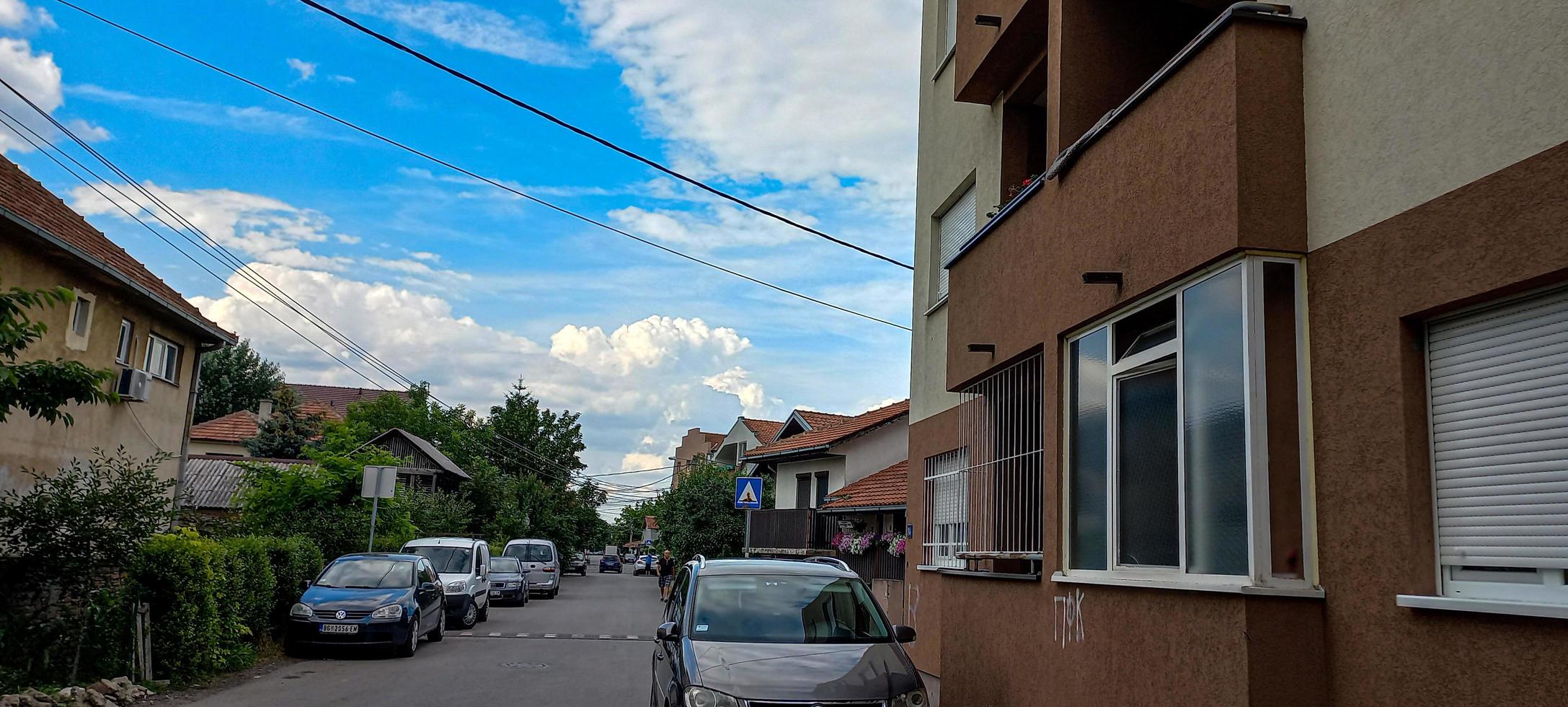 increíbles nubes de belgrado serbia foto