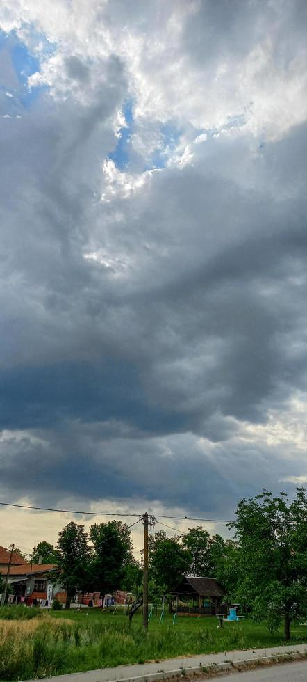 Amazing Belgrade clouds Serbia photo