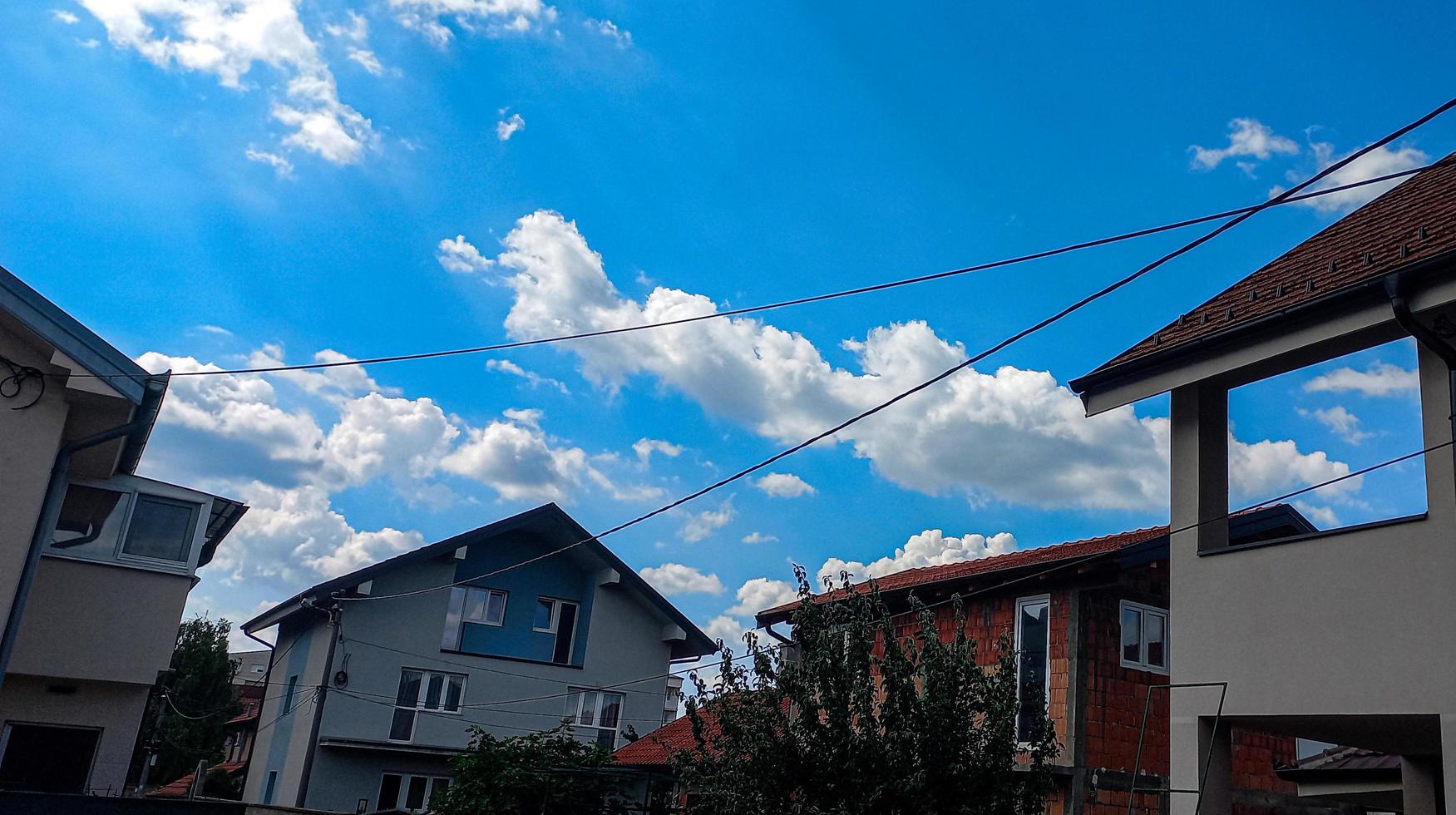 increíbles nubes de belgrado serbia foto