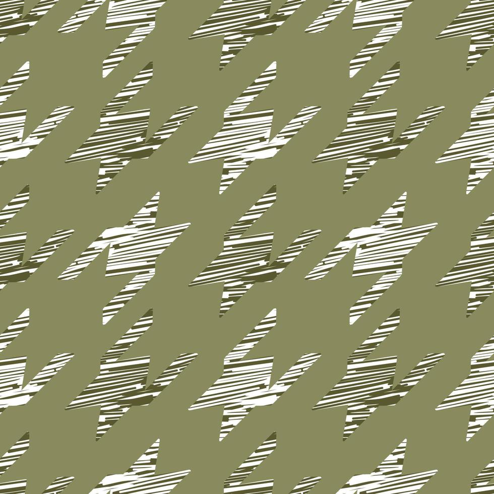 Abstract tweed check plaid seamless pattern. Grunge houndstooth endless wallpaper. Simple geometric tartan print. vector