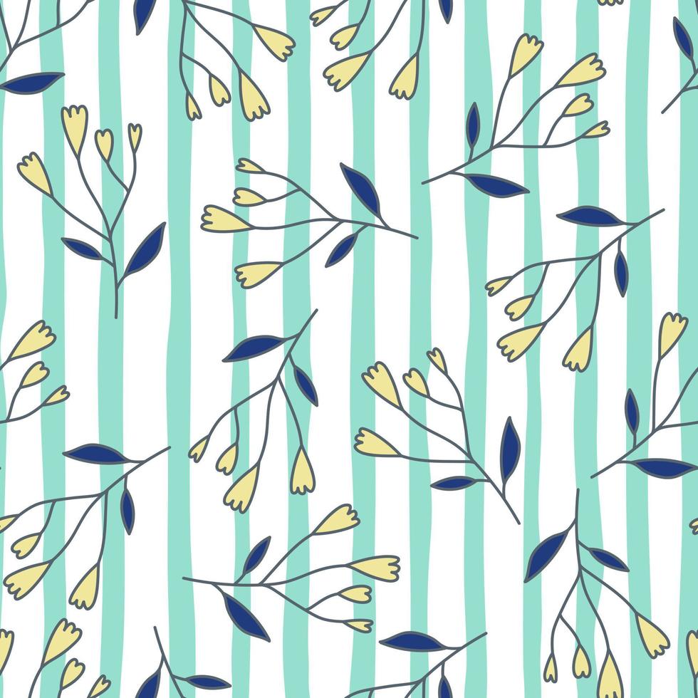 linda flor abstracta de patrones sin fisuras. papel tapiz floral dibujado a mano. vector