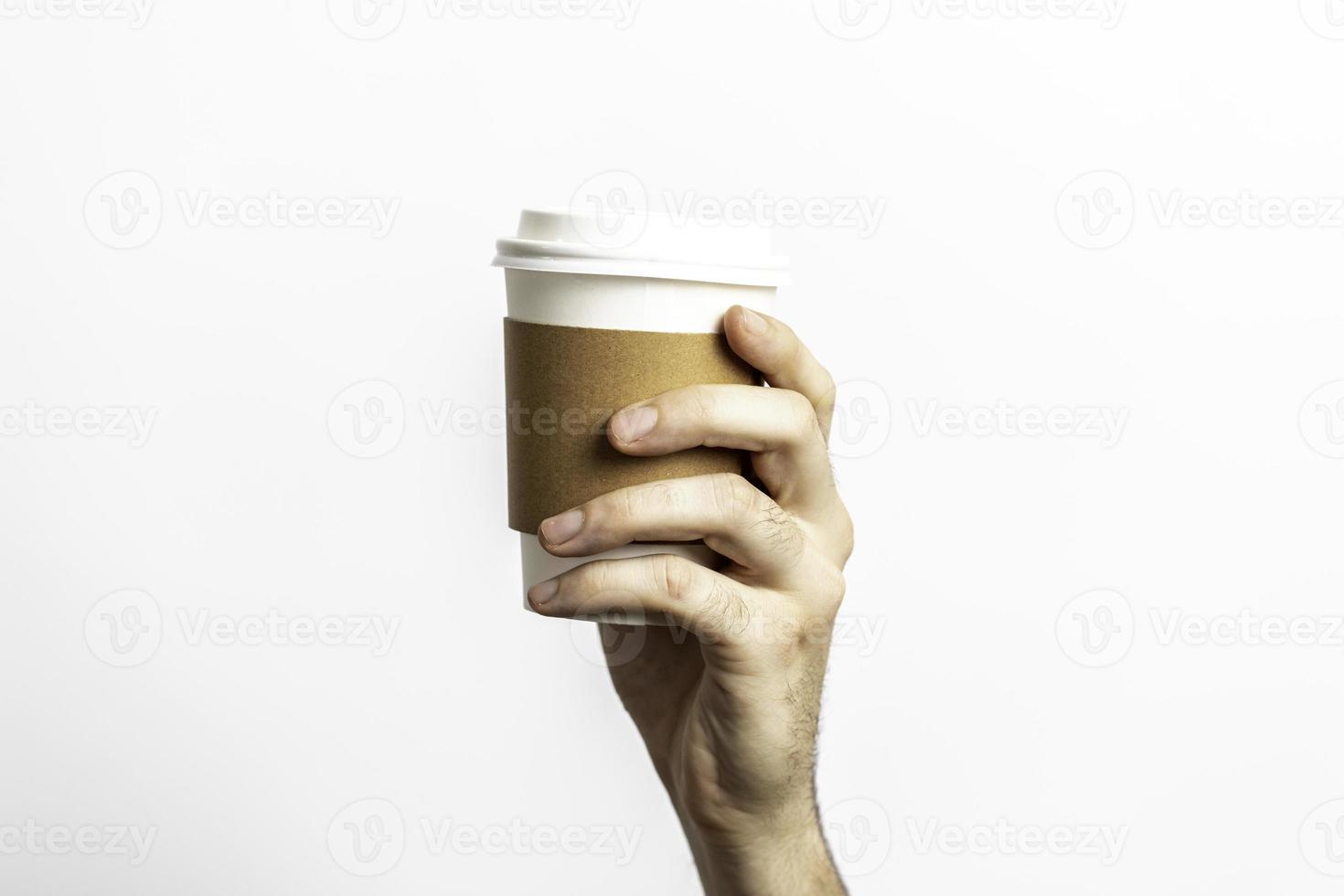 Café para llevar en una taza termo abierta: fotografía de stock ©  fotofermer #15707685