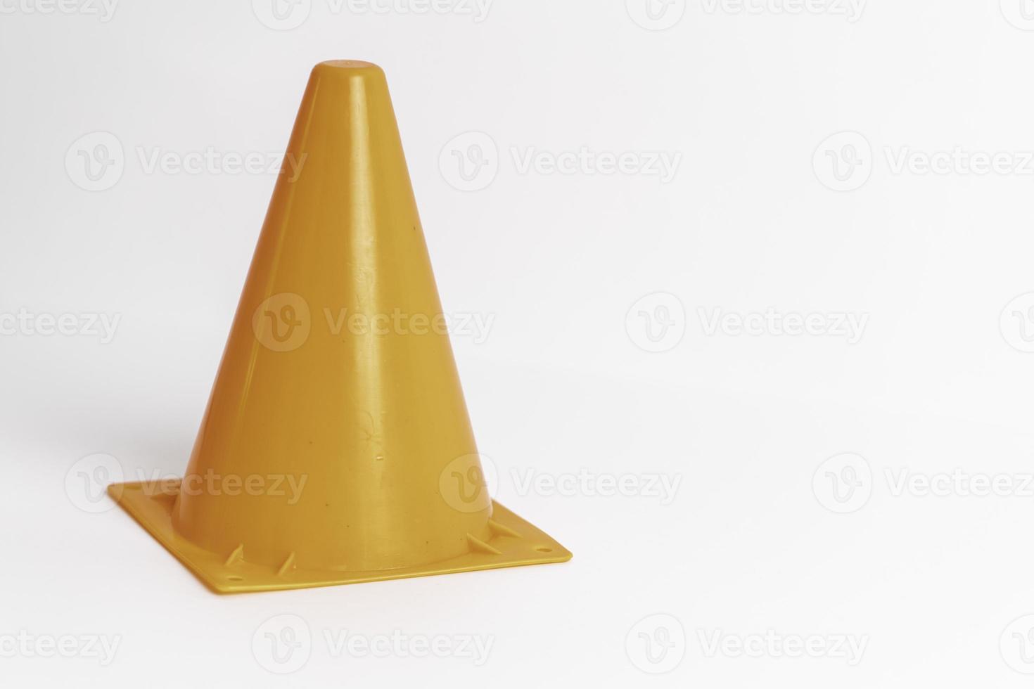 Orange Cone White Background photo